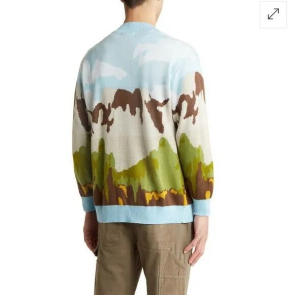 PacSun Scenic Cotton V-Neck Cardigan sz M - Picture 2 of 9